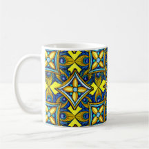 Cheerful Pottery Pattern Mugs