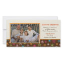 Cheerful Snowflakes Holiday Photo Card photo cards