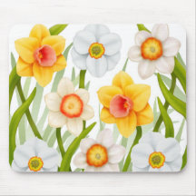 Cheerful Spring Daffodils Mouse Pad