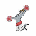 Cheerleader embroidered shirts