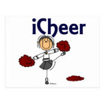 Cheerleader I Cheer Stick Figure Post Cards