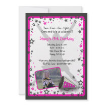 Cheerleader Photo Invitation