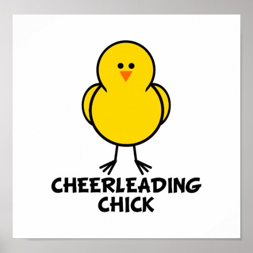 Cheerleading Chick Print