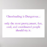 Cheerleading is Dangerous posters