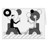"Cheers!" Art Deco Greeting Card
