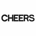 CHEERS embroidered t-shirt embroidered shirts