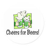 Cheers For Beers St Patty Day stickers