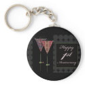 Cheers - Happy 1st Anniversary keychains