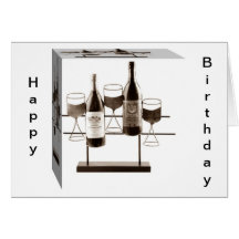 CHEERS SALUTE AND ENJOY YOUR BIRTHDAY GREETING CARD
