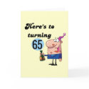 Cheers to 65 Birthday Tshirts and Gifts cards