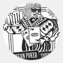 CHEERS TO EASTERN POKER TOUR ROUND STICKERS
