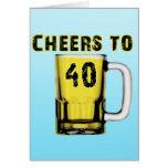 Cheers to Fourty . Birthday Cards