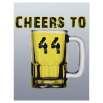 Cheers to Fourty Four. Birthday Flyers