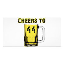 Cheers to Fourty Four. Birthday Picture Card
