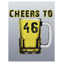 Cheers to Fourty Six. Birthday Custom Flyer