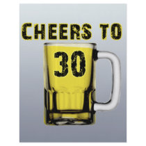 Cheers to Thirty . Birthday Flyer Design
