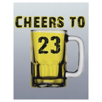 Cheers to Twenty Three. Birthday Flyer