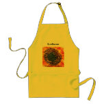 Cheery Orange-red Sunflower Print  Apron