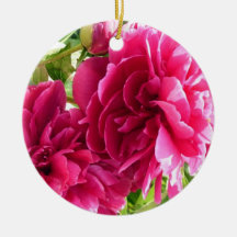 Cheery Peonies / Ornament