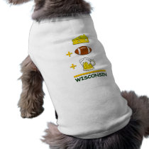 Cheese Football Beer Wisconsin Dog Clothes