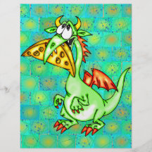 Cheese Loving Dragon Flyer Design