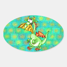 Cheese Loving Dragon Sticker
