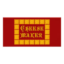 Cheese Maker Vintage Kitchen Art Photo Card