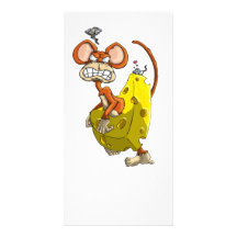 Cheese Monkey Custom Photo Card