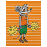 Cheese Weightlifting Mouse flyers
