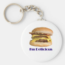 cheeseburger - I'm Delicious Keychain