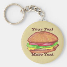 Cheeseburger Keychain