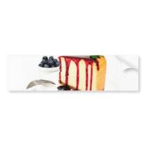 Cheesecake And Blueberries Bumper Sticker