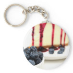 Cheesecake And Blueberries keychains