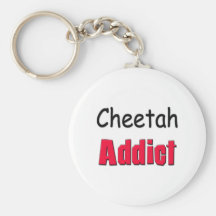 Cheetah Addict Keychain