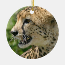 Cheetah Cat Ornament
