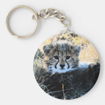 Cheetah cub key chain
