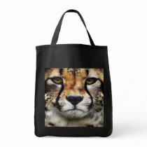 Cheetah Face Tote Bag