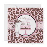 Cheetah Girl Invitation Square 2