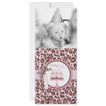 Cheetah Girl Invitation Tall Card