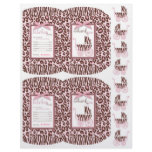 Cheetah Girl Mini Puff Box Template flyers