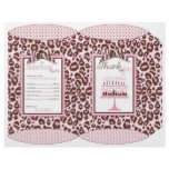 Cheetah Girl Party Favour Puff Box flyers