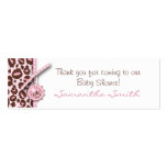 Cheetah Girl Skinny Gift Card Pink B Business Card
