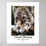 Cheetah Painting Print - Customised