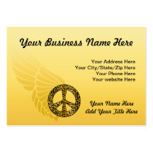 Cheetah Peace Angel Chubby cards Business Card Templates