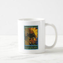 Cheetah & Sunflower : Sustain Yourself Cards Coffee Mug