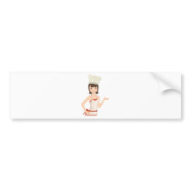 Chef bust bumper stickers