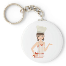 Chef bust keychains