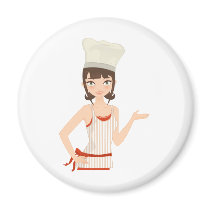 Chef bust magnets