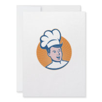 Chef Cook Baker Retro Personalised Invitations