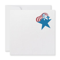 Chef Cook Baker Serving Hot Food Stars Stripes Custom Invites